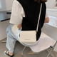 thumbnail image 3 of Bolso de hombro retro de PU de color puro para mujer, bolso de mano informal con perlas para mujer (blanco) Likrtyny Para estrenar, 3 of 9