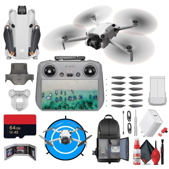 DJI Mini 4 Pro Drone with RC 2 Controller Accessory Bundle