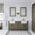 thumbnail image 2 of Water Creation Paisley 72" Wood Double Bathroom Vanity in Gray/White, 2 of 6