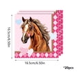 thumbnail image 2 of SIYTUAU Themed Paper Napkins With Checkered Horse Racing Design For Party Decoration Celebration And Festive Table Setting Use, 2 of 6