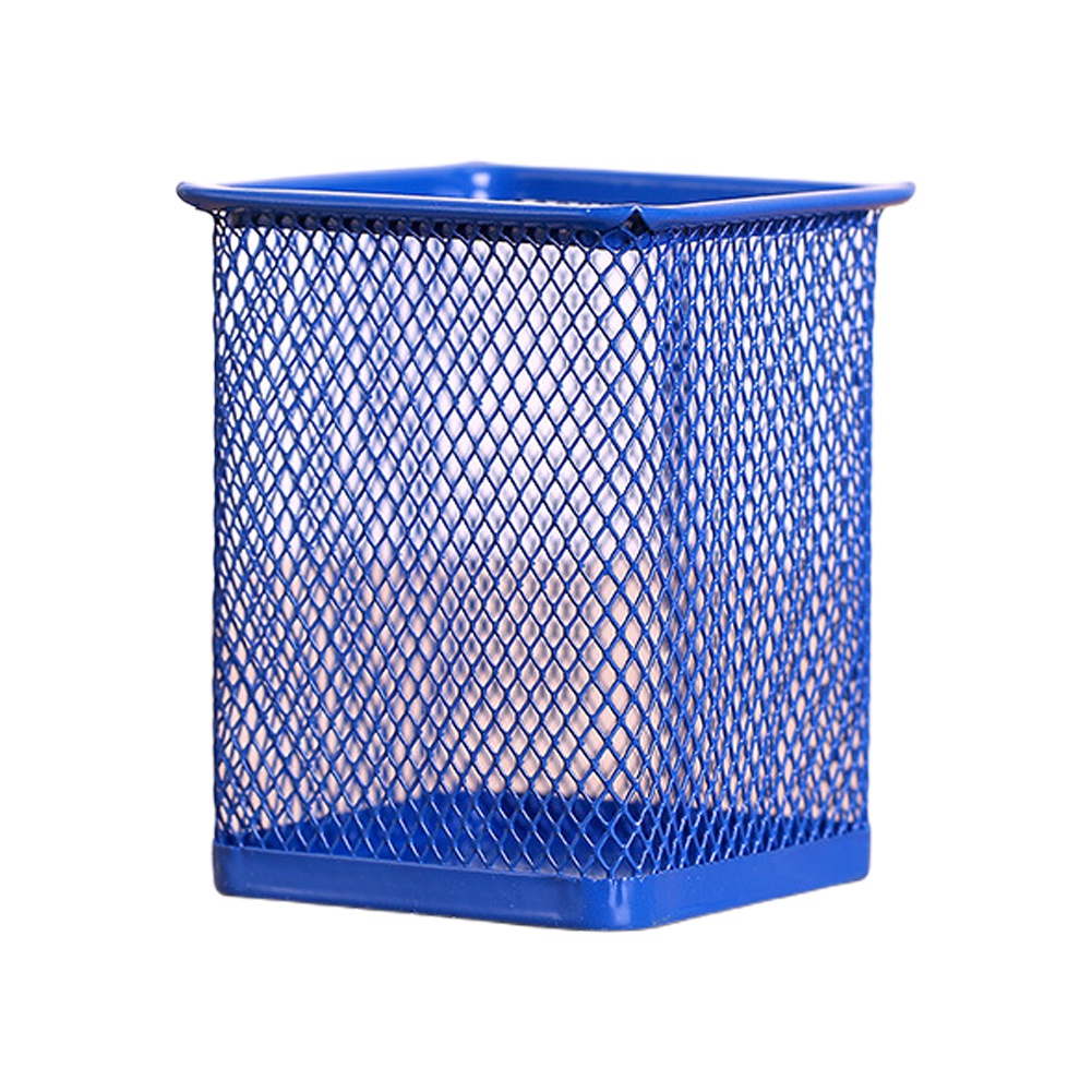 Pen Holder Brush Pot Pencil Makeup Container Box Iron Wire Basket Home