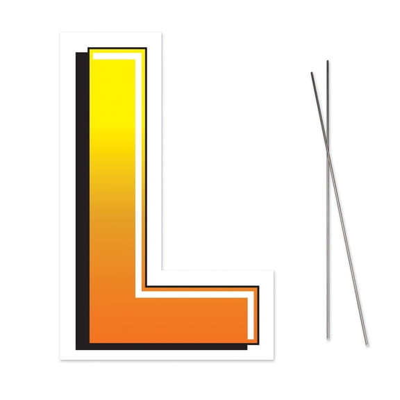 Beistle 53857-L Plastic L Yard Sign - Pack of 3