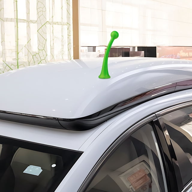Xihbxyly Adhesivo 3D para Techo de Coche, Diseño Antirayaduras, Estilo de Antena Único, Fácil Aplicación, Versátil para Coches, Portátiles y Más, Material Resistente a La Intemperie, Juego de 4 Pieza