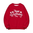 thumbnail image 5 of Posijego Girls Boys Valentine's Day Sweatshirts Long Sleeve Heart Graphic Tee Spring Pullover Sweatshirt for Kids 1-15 Years, 5 of 9
