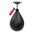 thumbnail image 2 of Juego de bolas de pera de velocidad de boxeo, pelota de reacción de boxeo, saco de boxeo de entrenamiento de velocidad para coordinación ocular y mano Negro, 2 of 8