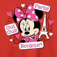 thumbnail image 3 of Disney - Mickey & Friends - Minnie Mouse Speaks French - Oui Oui, Paris, Bonjour - Toddler And Youth Long Sleeve Graphic T-Shirt, 3 of 5