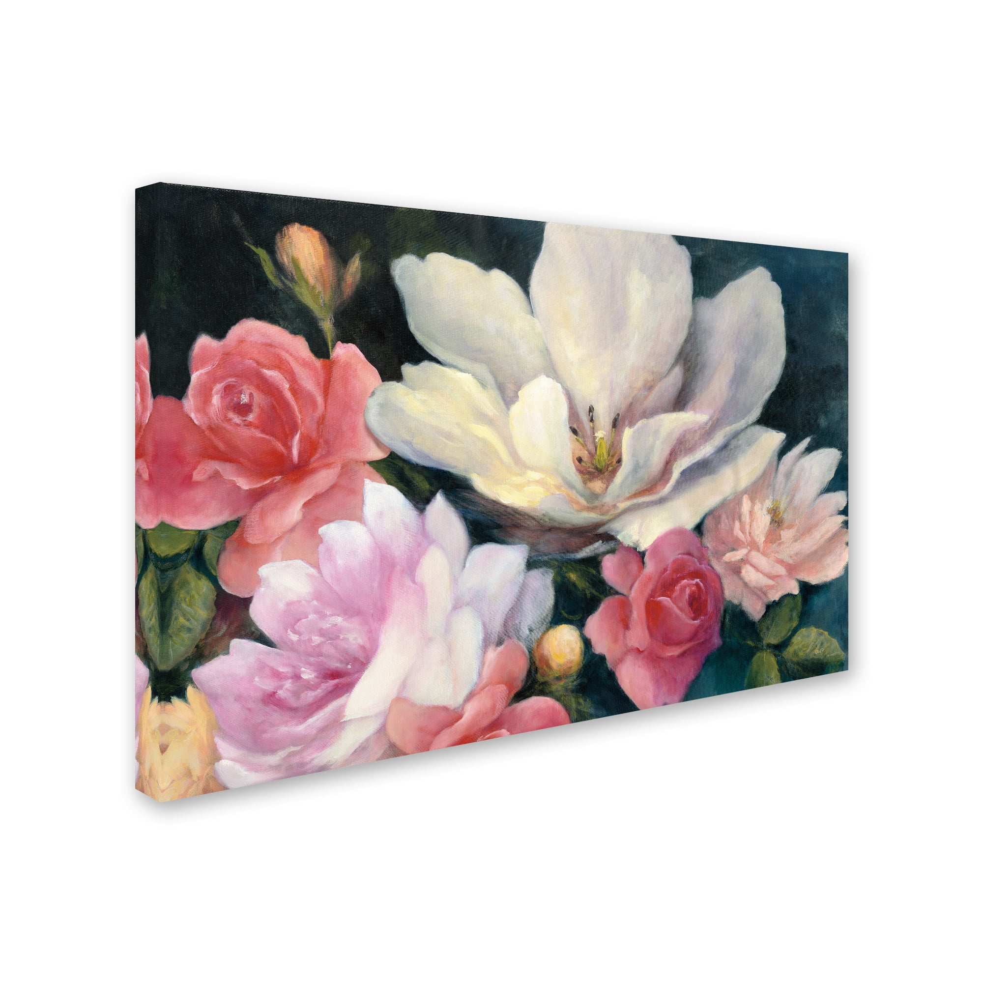 Trademark Fine Art 'Flemish Fantasy Rose Crop' Canvas Art by Julia Purinton