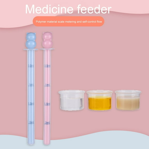 Visland Baby Medicine Dispenser , Medicine Feeder with Scale Portable Baby Liquid Food Feeding Syringe