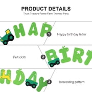 jojofuny Baby Birthday Banner Assorted Color Non Woven Fabrics 4Pcs 6.69x4.72In