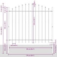 thumbnail image 2 of vidaXL Garden Fence Grey 170 x 150 cm, 2 of 3