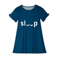 thumbnail image 3 of RXIRUCGD 2025 Vêtements d'Été pour Enfants 3-12 Ans Mode Imprimée Pyjama Rêveur Mi-Mollet Chemise de Nuit, 3 of 3