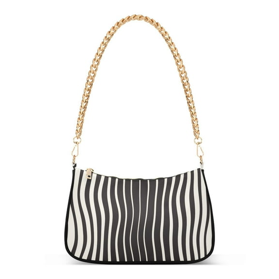 Gradient 10 Womens Chain Shoulder Bag Tote Handbag Clutch Hobo Purse with Zipper for Travel Casual