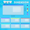 thumbnail image 2 of 200 Pcs Dental Zipper Pouches Zipper Lock Carrying Case with Business Card Holder Clear Toothbrush Pouch for Dental Hygiene Products Office Prizes, Color Random (10 x 4 Inch), 2 of 6