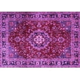 thumbnail image 1 of Ahgly Company Indoor Rectangle Persian Purple Traditional Area Rugs, 2' x 5', 1 of 4