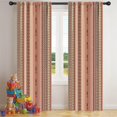 thumbnail image 5 of Blackout Kids Curtains,Brown Geometric Striped Pattern Childrens Insulated Curtains Set Of 2,Bedroom Essentials,Toddler Room Decor 42x84in(106x213cm), 5 of 5
