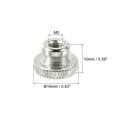 thumbnail image 2 of Uxcell Knurled Thumb Nuts 12Pcs M5 Carbon Steel Nut High Head Through Hole, Silver, 2 of 5