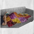 thumbnail image 6 of Flower Soft Flannel Fleece Blanket, Chrysanthemum Rose Sunflower Violet Colorful Flowers Romance Bridal Plants, Cozy Plush for Indoor and Outdoor Use, 50" x 60", Orange Yellow Pink, by Ambesonne, 6 of 6