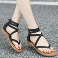 thumbnail image 6 of Juosiy Sandals for Women Summer Strappy Dressy Flat Shoes Comfortable Beach Fisherman Thong Sandals, 6 of 7
