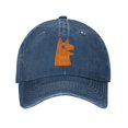 thumbnail image 1 of ZICANCN Cartoon Animal Cute Adjustable Baseball Cap Women , Hats for Men Adult Washed Cotton Denim Baseball Caps Fashion Navy Blue, 1 of 8