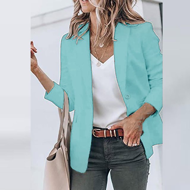 Puntoco, abrigo para mujer, blusa fina de manga larga con botones, camisa, modelos de primavera, traje pequeño sólido, tops, liquidación de Navidad Puntoco Puntoco-2679