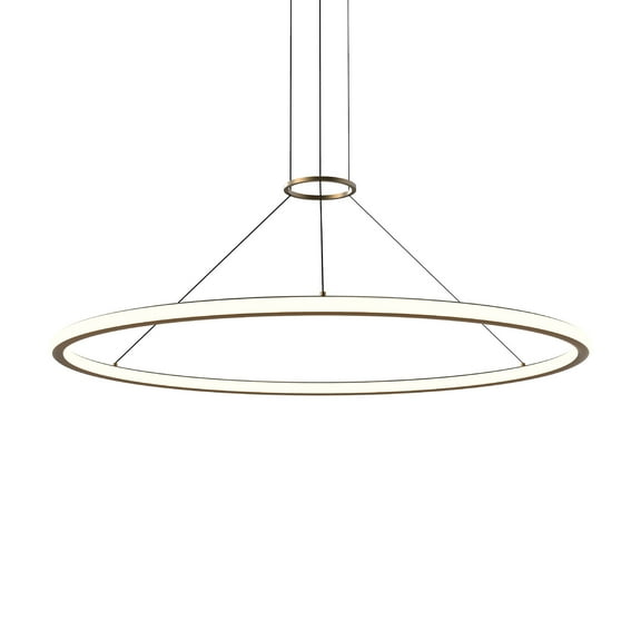 Sonneman 2234.14 Luna 50" Wide Led Ring Chandelier - Brass