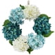 thumbnail image 1 of Guirnalda de flores artificiales de hortensias estilo europeo, azul y blanco Azul+Blanco, 1 of 9