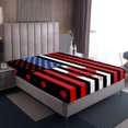 American Flag Bed Sheets, Canadian Flag Sheet Set Twin Size For Kids
