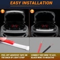 thumbnail image 6 of Loespoir Automotive Engines Hood Gaps LED Light Strip, Under Hood Lighting For Car, Engine Bay Accent Light For Show, Night Visibility, Easy Install(Blue-M), 6 of 6