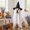 White-L, variant on Cififendec Halloween Pet Ghost Costume, White Soft Fabric Ghost Cloak with Witch Hat for Dog and Cat Holiday Party Decor
