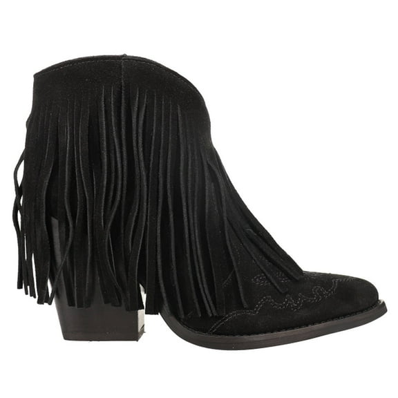 Dingo Womens Tangles Snip Toe Pull On Boots Ankle High Heel 3" & Up