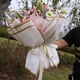 thumbnail image 4 of Nvzi flowers, gifts, gift box packaging paper, gold edged marble waterproof matte paper packaging paper (blue), 4 of 5