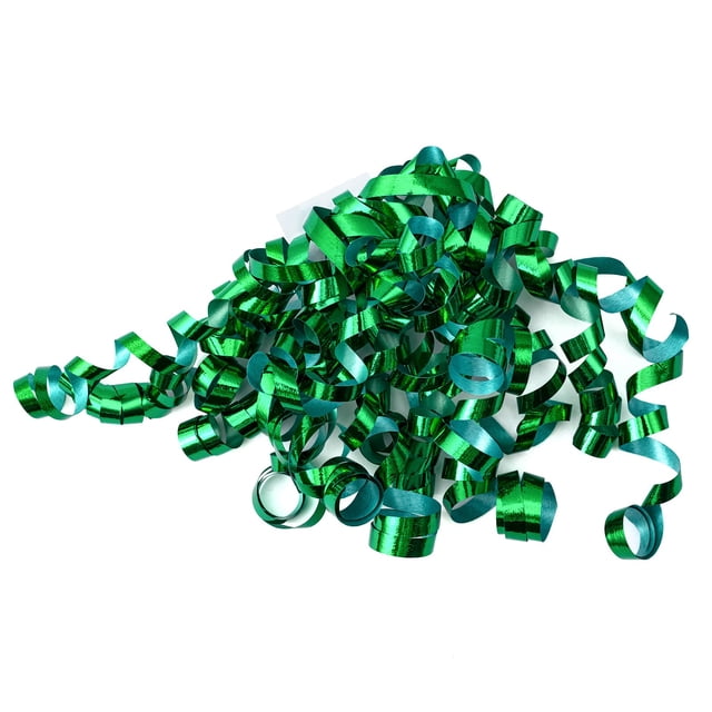 Lazos Enrollados Metálicos Verdes WRAPAHOLIC Autoadhesivos, Paquete de 12