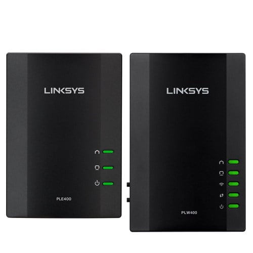 Linksys PLWK400 Powerline AV Wireless Network Extender Kit Walmart