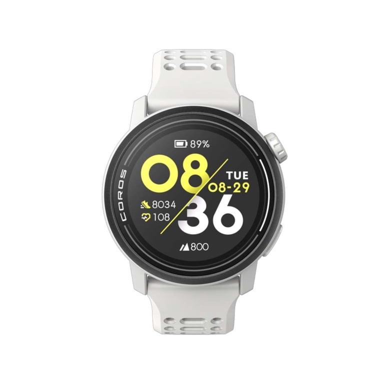 COROS Pace 3 GPS Sport Watch, White, Silicone Band, Lightweight