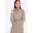 thumbnail image 4 of MINTREUS Women's 2 Piece Skirt Sets Fall Knit Long-Sleeved Zipper Top Lounge Travel Outfits Winter Clothing, 4 of 7