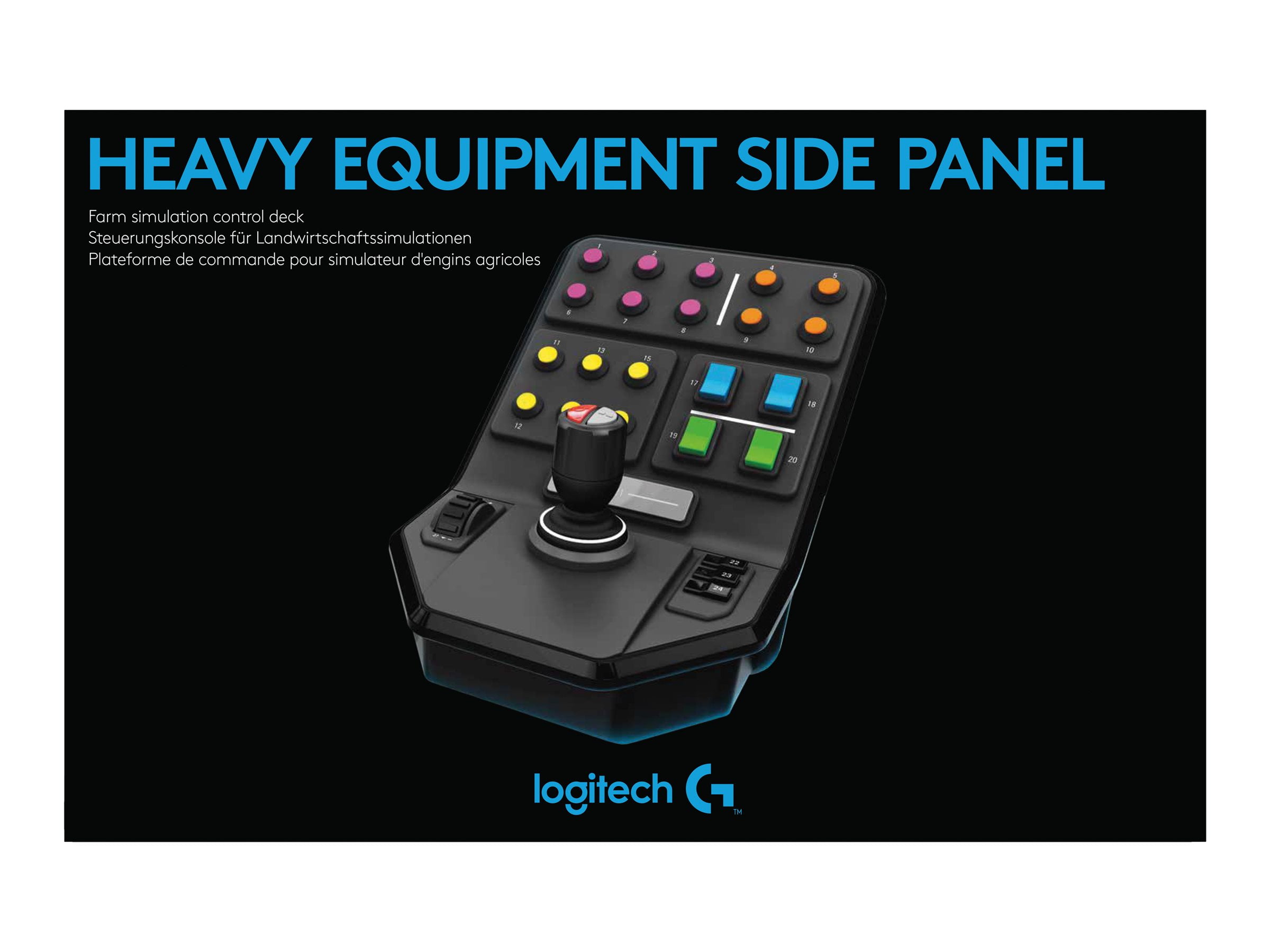 Igangværende hvor ofte filosof Logitech Heavy Equipment Side Panel Simulation Heavy Equipment Control Deck  - Walmart.com