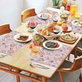 thumbnail image 2 of Pioneer Flower Floral Print Pattern Summer Placemats Table Placemats Set Of 4-Linen Kitchen Washable Placemats Table Mats 12x18 Inch Non-Slip Heat Resistant, 2 of 5