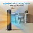 thumbnail image 5 of Midea 1500W 30" Smart Tower Space Heater with Wi-Fi App and Voice Remote Control, 5 of 8