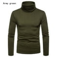 thumbnail image 2 of xiaxaixu Men Winter Pullover, Turtle Neck T-shirt, Solid Color Slim Fit Tops, 2 of 5
