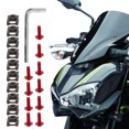 thumbnail image 4 of Kit de Carénage Moto Winshield, Clip de Fixation de Pare-Brise Moto Robuste Universel pour une Utilisation Professionnelle pour Moto Argent, Rouge, Or, 4 of 8