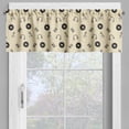 thumbnail image 4 of Ambesonne Music Valance & Curtain, Retro Records Headphones, 55"x45", Cream Black, 4 of 6