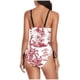 thumbnail image 3 of Tops de Bikini para las Mujeres Patrón Multicolor Impresión Trasera Recorte Sling Traje de Baño, Traje de Baño de Pieza Modesta, 3 of 6