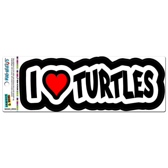 I Love Heart Turtles MAG-NEATO'S(TM) Car/Refrigerator Magnet