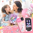 thumbnail image 5 of YTKUS Kids Smart Phone for Girl Kids Toys Cell Phone with 2.8" Touchscreen 16 Learning Games Dual Camera Music Player, 32G SD Card Christmas Birthday Gifts,Pink, 5 of 8