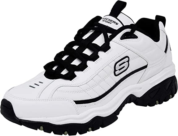 Skechers Men's Energy Lace-Up White/Black Sneaker 9 M - Walmart.com