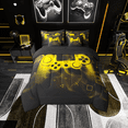 thumbnail image 2 of Erosebridal Teenage Gamer Bed in a Bag Full Size, Gaming Video Game Bed Set, Yellow Gamepad Room Decor, Reversible 7-Piece, 2 of 4