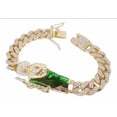 thumbnail image 2 of Pulsera de oro laminado 18 kilates Maria Almudena San Judas Tadeo 22 cm, 2 of 7