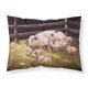 thumbnail image 1 of ""Caroline'S Treasures Cerdos Lechones A La Hora De La Cena Funda De Almohada Estándar De Tela Bdba0296Pillowcase Multicolor"", 1 of 1