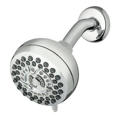 Waterpik 7-Mode PowerPulse Fixed Mount Shower Head, Chrome 2.5 GPM