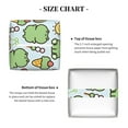 thumbnail image 5 of Rateoe Frog With Sweet Pattern Tissue Box Cover, Modern Square Decorative Leather Facial Paper Case Organizer Holder Dispenser 5X5X5'', 5 of 7